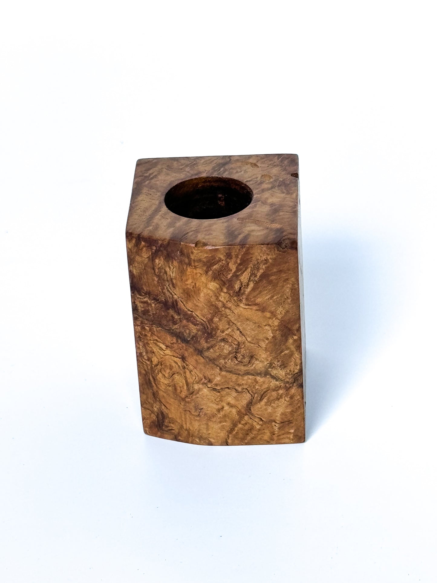 Burl oak tapered candles holder (Copy)