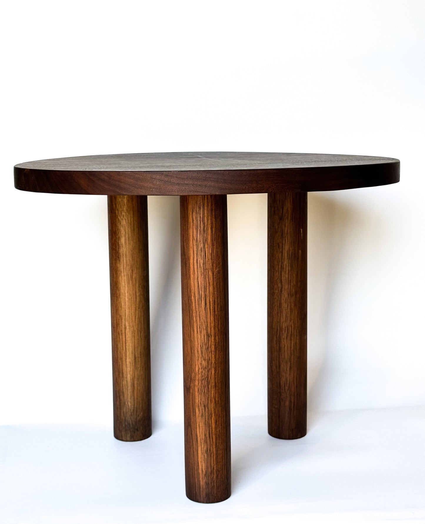 Walnut circular table