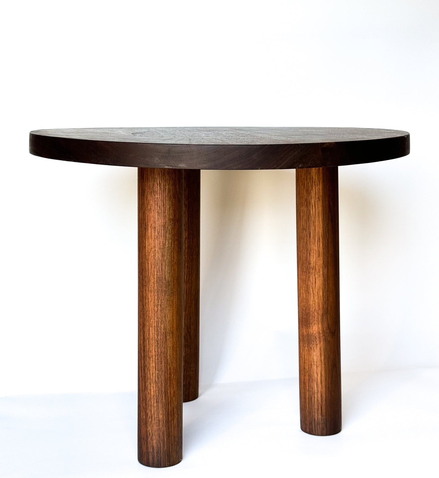 Walnut circular table